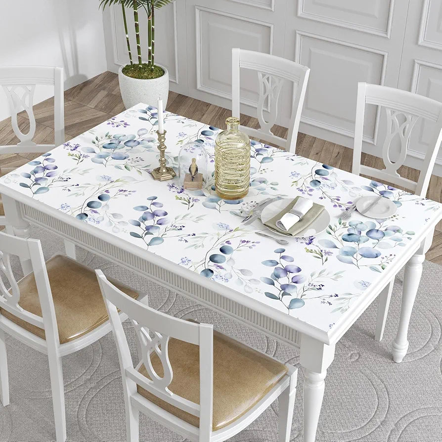 Purple Leaf Wallpaper Peel and Stick Vintage Greenery Leaf Contact Paper White Floral Wallpaper Waterproof Self-Adhesive Wall Covering for Bedroom Countertop Desk Cabinets 17.4" x 118"